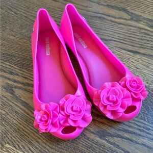 Mini Melissa Girls Size 1 Pink Jellies